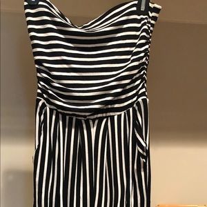 Striped halter jumpsuit
